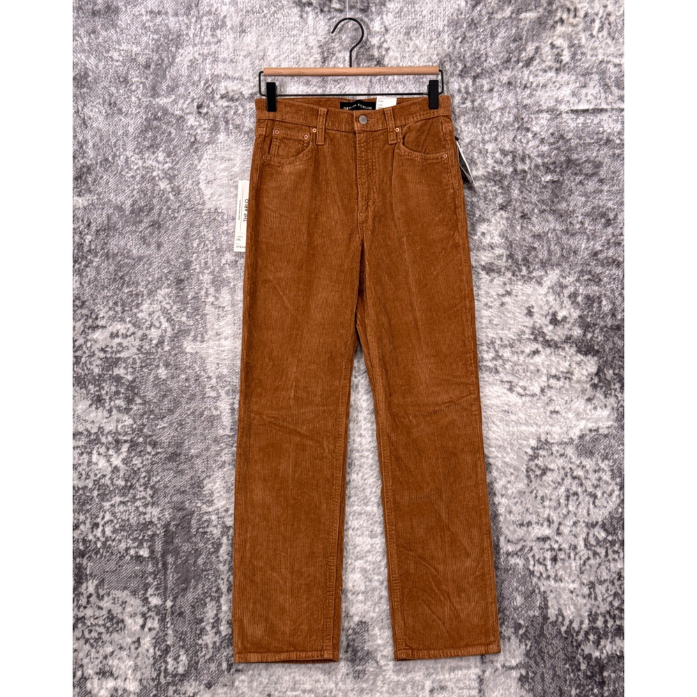 New Denim Forum Aritzia Pants Womens Arlo High Rise Straight Corduroy  26W 28L